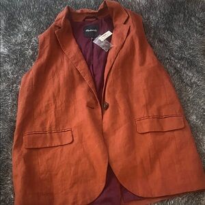 Madewell Larsen Vest 100% linen